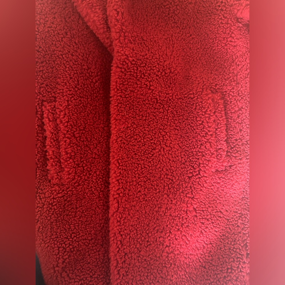 Wilfred Red Faux Fur Teddy Coat - Picture 8 of 8